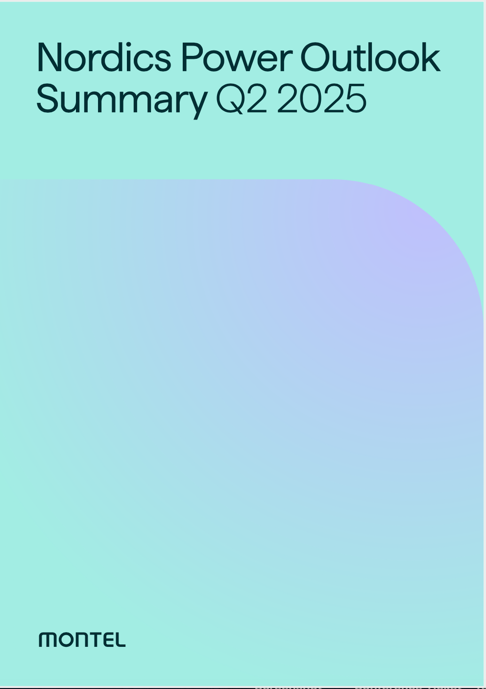 Nordics power outlook summary Q2 2025